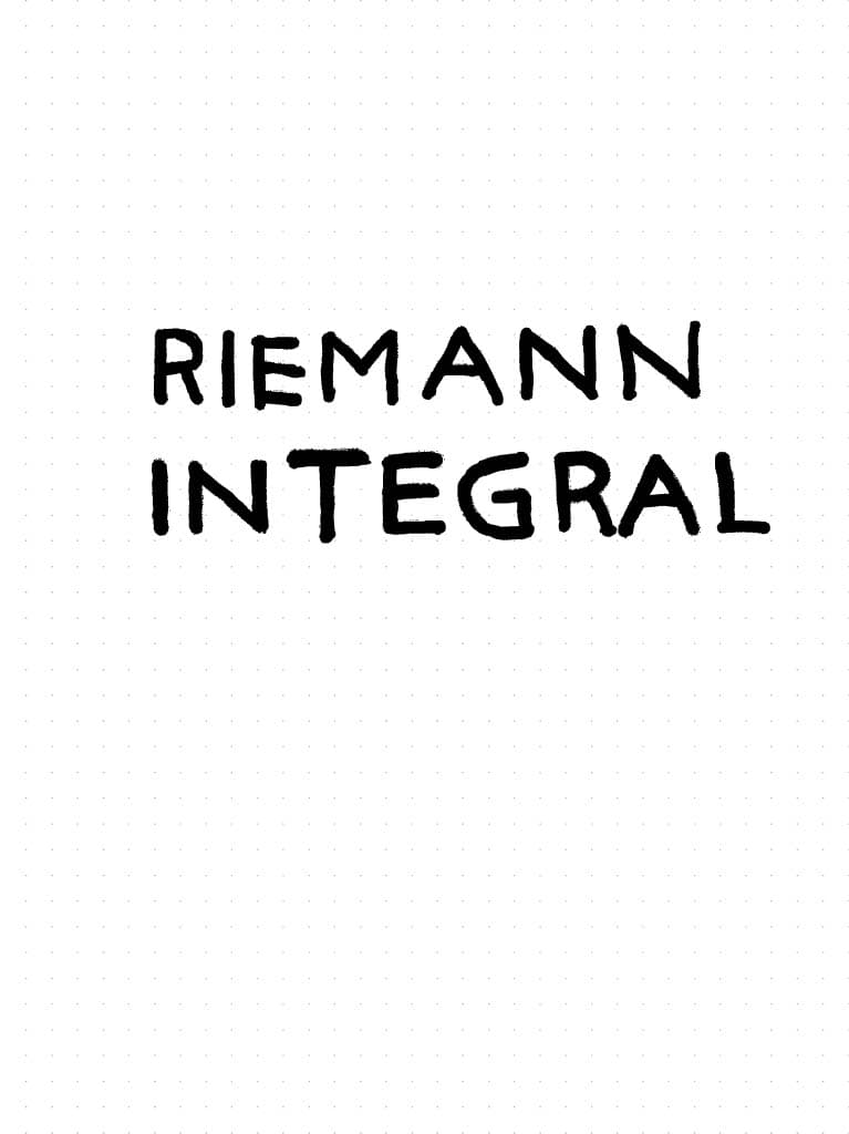 Riemann Integral Page 2